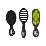 Wet Brush best in travel trio kit black 3 cepillos desenredantes