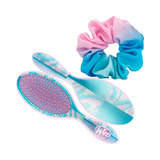 Wet Brush cepillo desenredante galactic waves accessory bundle + hair scrunchie gratis cabello con ondas