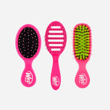 Wet Brush cepillos desenredantes set 3 best in travel trio kit pink