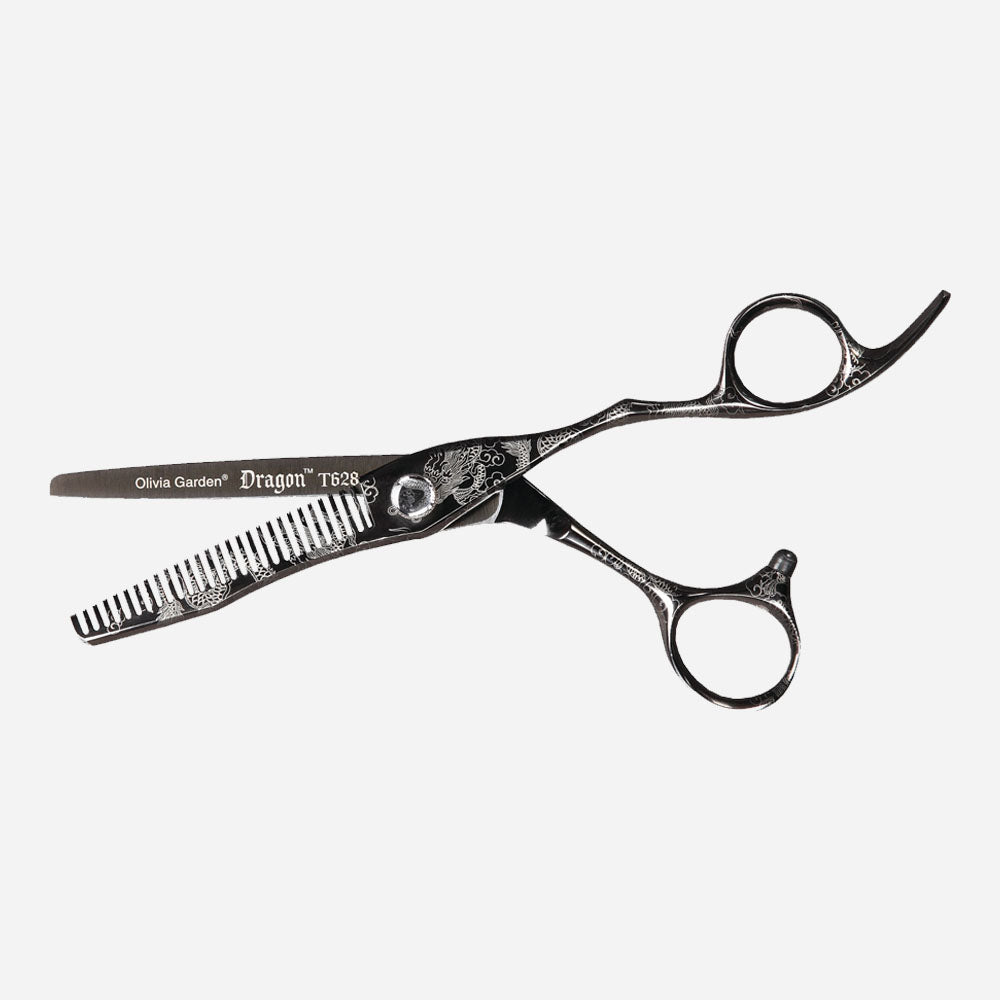 Tijera de Entresacar Profesional Olivia Garden Dragon 6.0" 28 Dientes