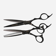 Set de Tijeras Profesionales Olivia Garden OG Barber 6.25" + Entresacadora 6.0" 35 dientes