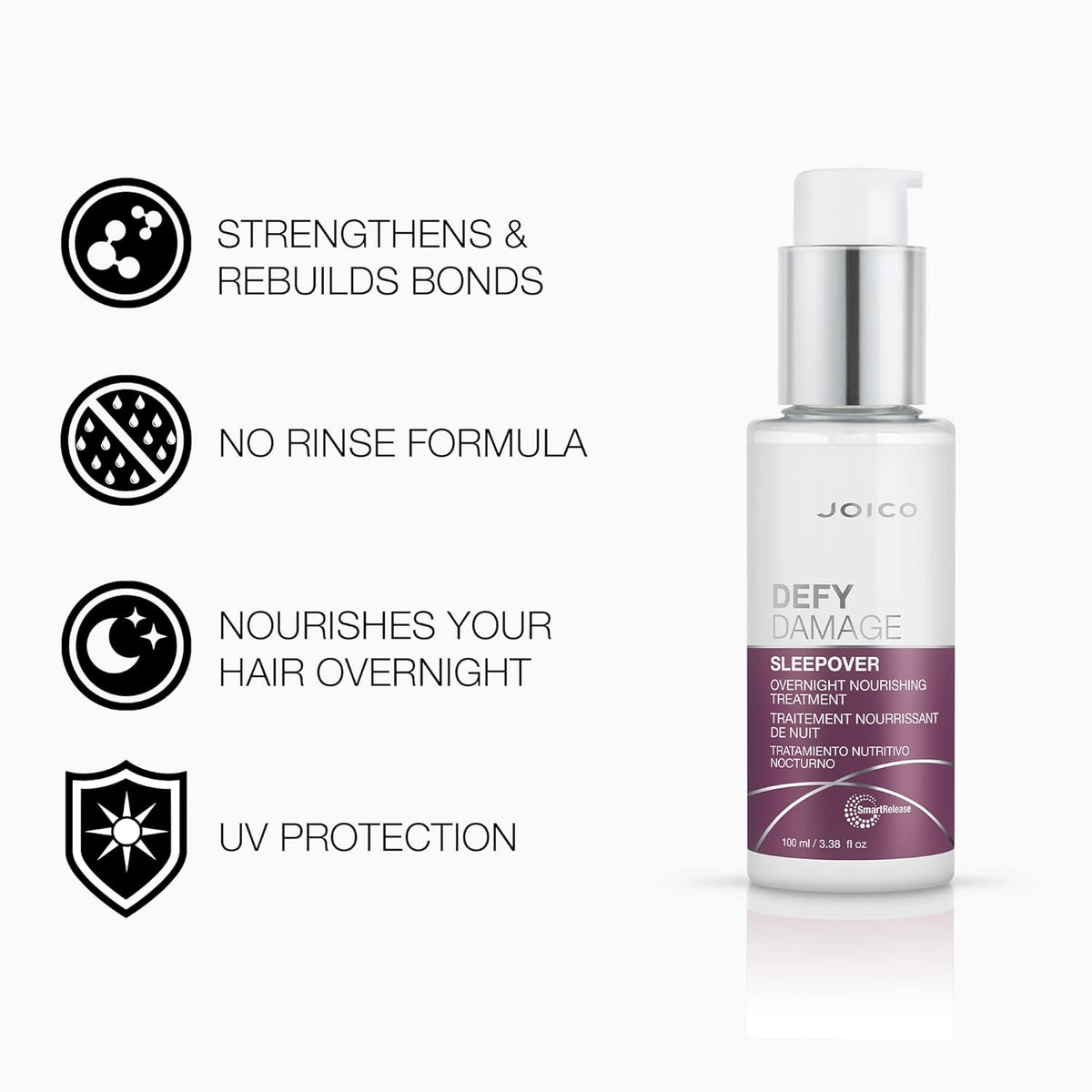 Tratamiento Capilar nocturno Joico Defy Damage Sleepover 100 ml