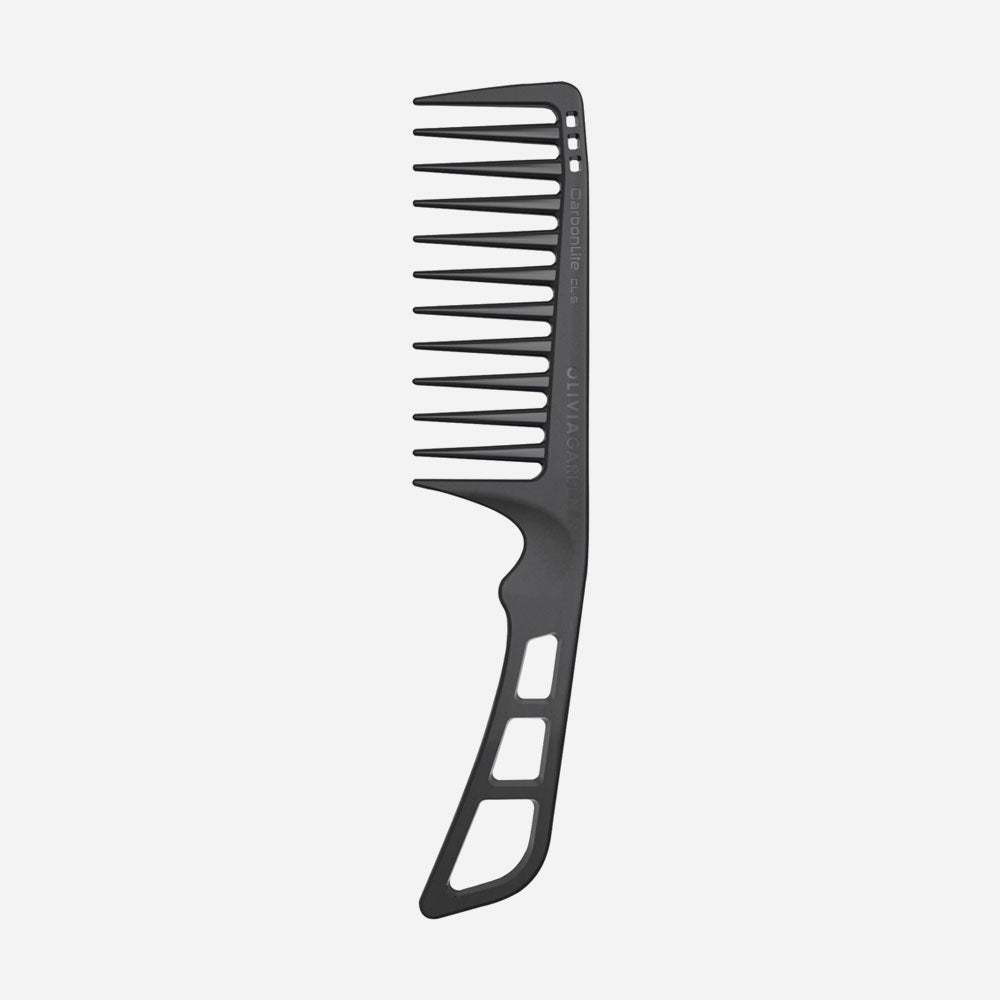 Peine de Dientes Anchos Olivia Garden CarbonLite con Mango
