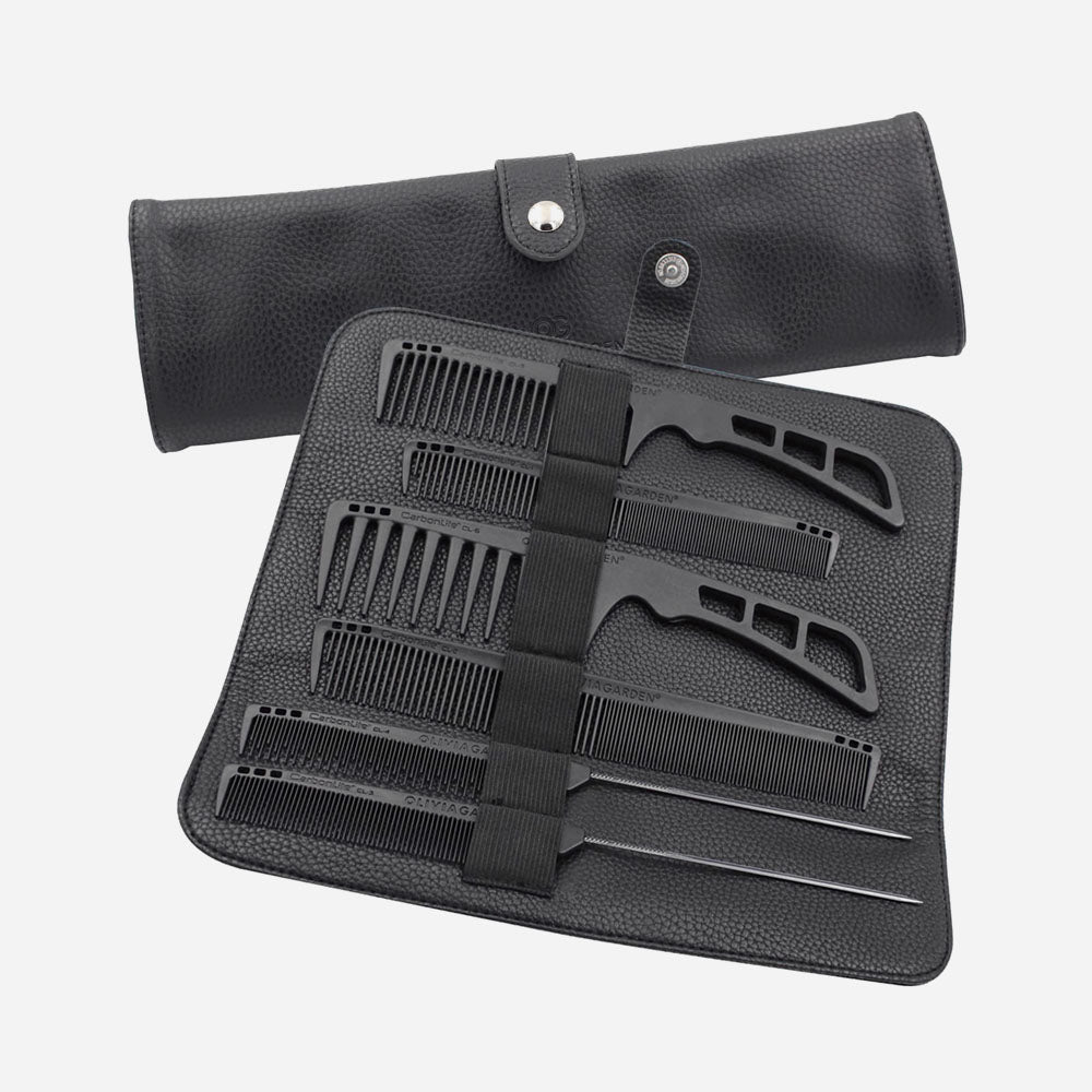 Set Olivia Garden CarbonLite de 6 Peines con Estuche