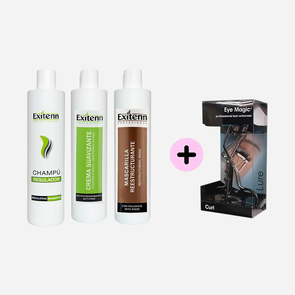 Pack Exitenn 500 ml gratis 1 rizador profesional Eye Magic