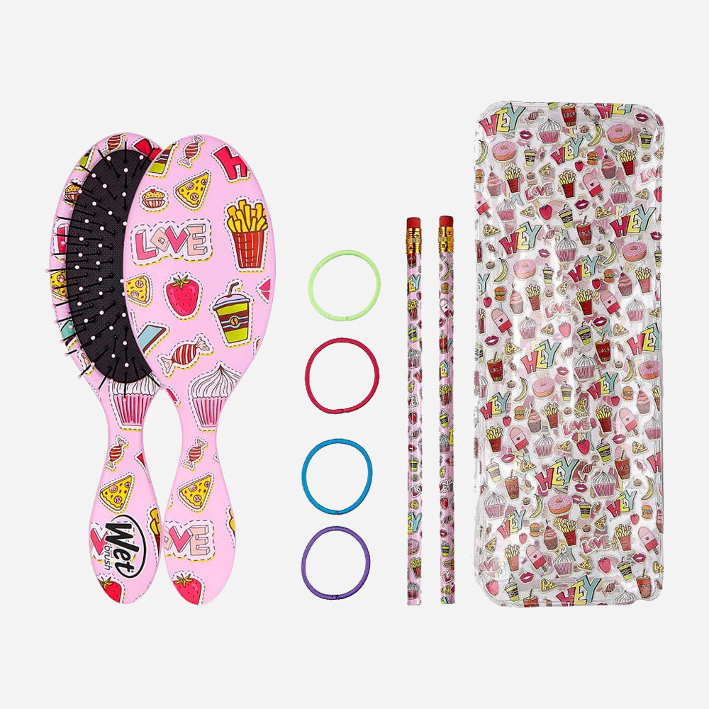 Cepillo Wet Brush desenredante ready set school brush kit