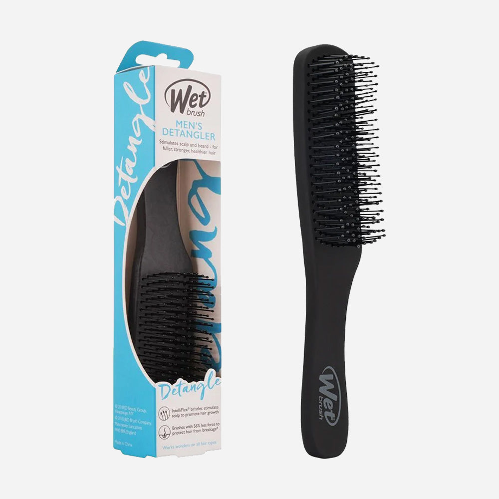 Cepillo Wet Brush desenredante men's detangler black