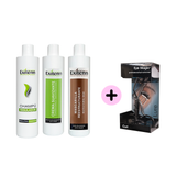 Pack Exitenn Shampoo 500 ml. + acondicionador Exi-Cream 500 ml. + Tratamiento Exi-Mask 500 ml. GRATIS 1 Rizador Profesional Eye Magic