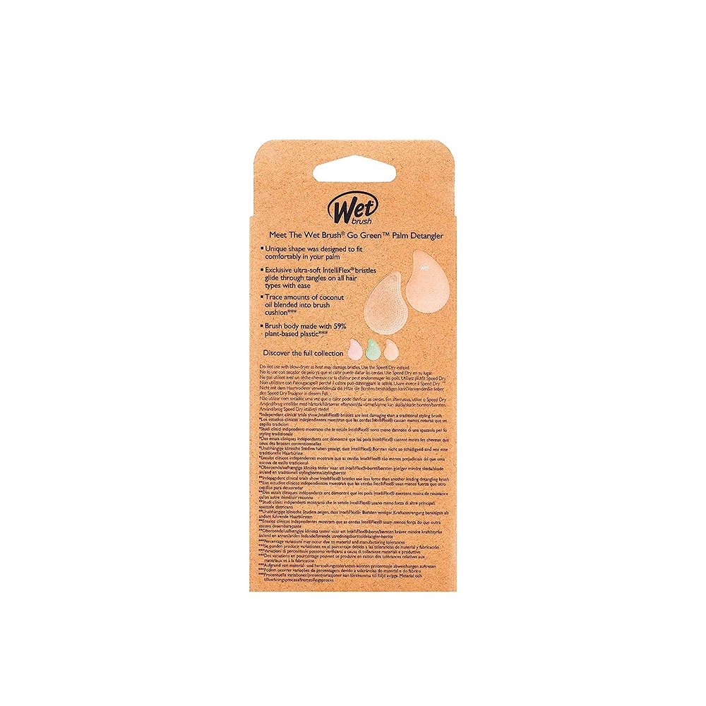 Wetbrush cepillo desenredante go organge palm detangler todo tipo de cabello - Kosmetica